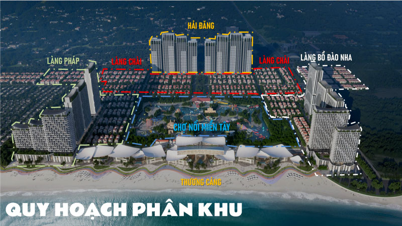 5 PHÂN KHU CHỨC NĂNG CHÍNH TRONG TỔNG THỂ MẶT BẰNG BLANCA CITY